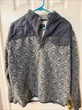 BootBarn Rank 45 Men’s Gray Patterned Pullover Jacket Size Small.